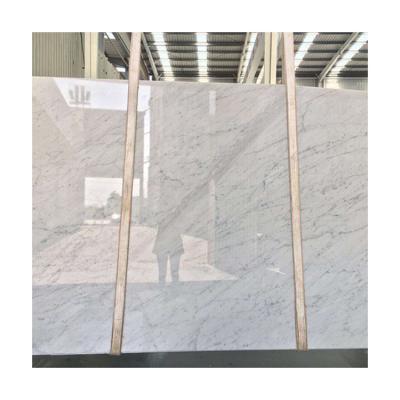 China Modern quality Bianco Carrara White Marble choice, used to make slabs and tiles countertops for sale