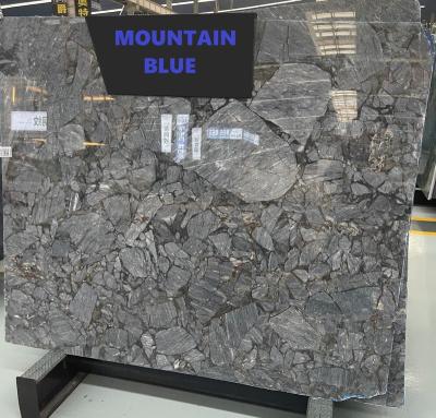 China Modern mountain blue wild exotic marble slabs good for wall, floor, countertop and other applications for sale