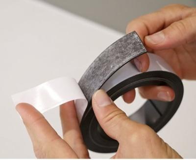 China Industrial Magnet Super Strong Rubber Magnet , Soft Type Rubber Magnetic Strip for sale