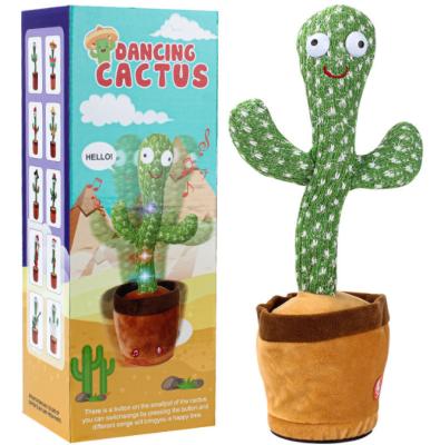 China Promotion dancing talking cactus can sing and swing celebrity electric twisting net toy for sale