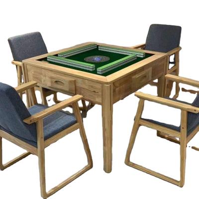 China 2021 modern minimalist automatic wooden mahjong machine table dual-use home for sale