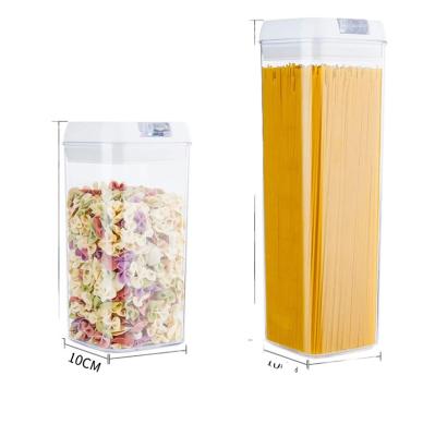 China Freshness Preservation Factory Direct Selling Jar Kitchen Storage Snack Dried Fruit Tea Beans Plastic Airtight Jar for sale