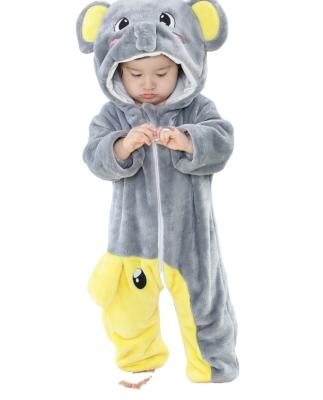 China New 0-3 Years Baby Winter Lovely Baby Onesies Cute Velvet Romper Cartoon Personality for sale