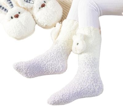 China Sports autumn and winter thickened children's socks cute non-slip cartoon baby floor socks for sale