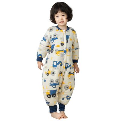 China New Cotton Breathable Tree Baby Sleeping Bag Autumn/Winter Thickening Pure Cotton Baby Sleeping Bag Anti-Kick Comforter for sale