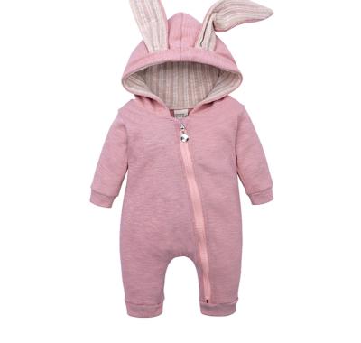 China Comfotable Autumn and Winter New Baby Overalls Cotton Romper Border Hooded Boys and Girls for sale