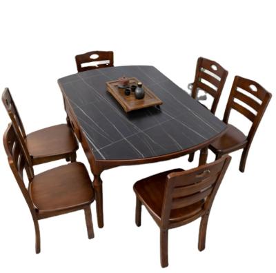 China Wood 2021 household dining table and tea table hot-selling automatic dual-use mahjong tables for sale