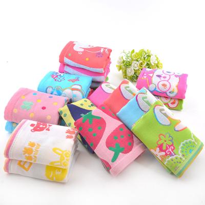 China QUICK DRY Children's Towels Printed Gauze Face Towel Kids Towe for sale