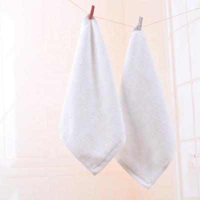 China Custom Cheap 35 x 35cm QUICK DRY 100% Cotton White Terry Hand Towels for sale