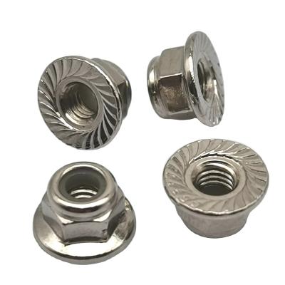 China Industry general production price: 1018 carbon steel nylon insert 1022 hex flange lock nut DIN6926 for sale