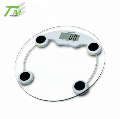 China WITH LID Round Electronic Weight Scale Machine Bathroom Scale Personal Body Scale for sale