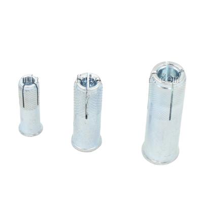 China Galvanized Steel Carbon Steel Plug Knurled Drop In Anchor Bolt for sale