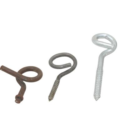 China Swing Customized Steel Galvanized Swing Twist In Hook Pigtail Eye Tapping Screws Heavy Duty Finish ZINC for sale