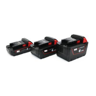 China Power Tool OEM 2Ah 4Ah 6Ah 18V Power Tool Batteries For Mil-Waukee M18 4932430063 C18B Li18 2650 2630 2610 Cordless Tools for sale