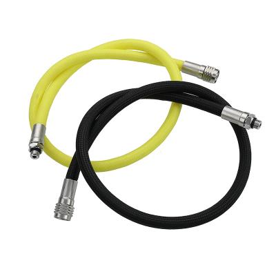 China Low Pressure Hose Scuba Wholesale Low Pressure Braided Hose Flexible Hose Diving Yellow for sale