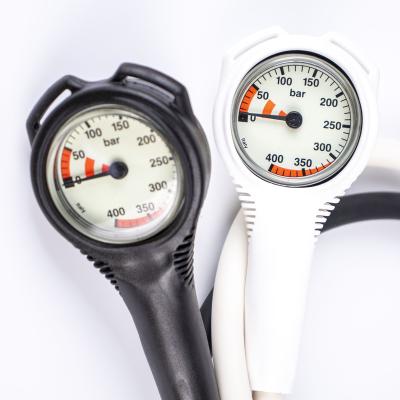 China 2 Port High Pressure & 5 low pressure ports; LP Ports Swivel Single Submersible Air Diving Pressure Gauge SPG Pressure Gauge Instruments for sale