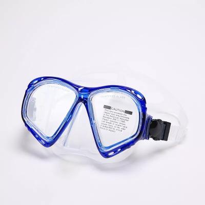 China Anti Leak Silicone Underwater Snorkel Mask Dive Equipment Tempered Glass Snorkel Mask Air Diving Mask Waterproof Anti Fog for sale