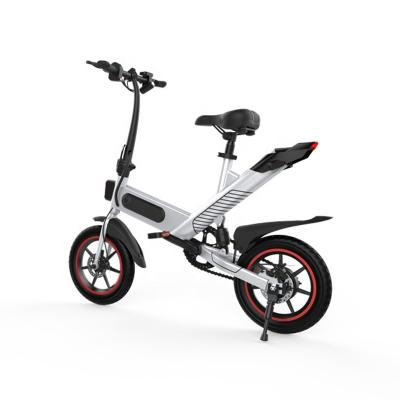 China 14 Inch 350w High Carbon Steel Brushless Motor Electric Foldable Bicycle for sale