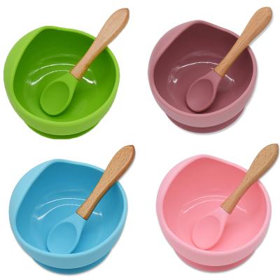 China BPA Free OEM Design China New Multifunctional Non Slip Suction Bpa Free Soft Colorful Baby Silicone Feeding Bowl For Kids for sale