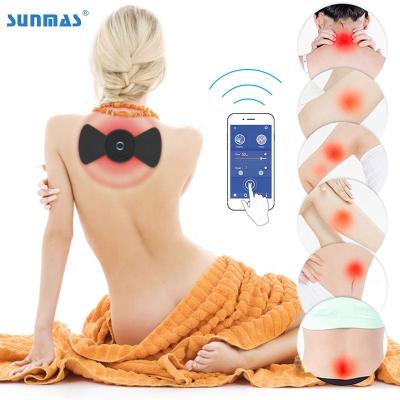 China Ten Pulse Electric Body Physiotherapy Equipments APP Wireless Neck / Back / Foot Body Massager for sale