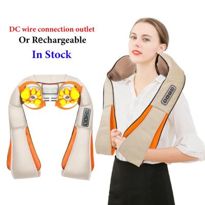 China Intelligent Smart Electric NECK Vibration Heated Shiatsu Shoulder Neck Kneading Massager for sale