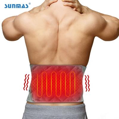 China New Custom USB Electric Body Support Back Pain Relief Menstrual Weight Loss Period Pain Relief Heated Heating Belt for sale