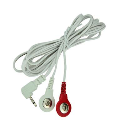 China portable ten wire snap electrode wire with 2 lead wire 2.5m for sale