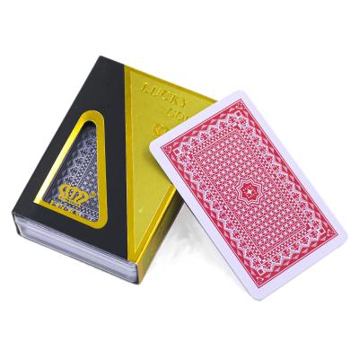 China Cheapest Durable Plastic Game Gift / Advertising / Playing Cards Double Set Decks For Sale for sale