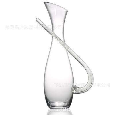 China No Manufacturer New Design 1500Ml Around Crystal Glass Custom Decanters For Wine for sale