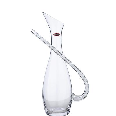 China None Hot Sale Crystal Glass Wine Decanter with Decorative Diamond Stone Handle for Wedding Party Event for sale