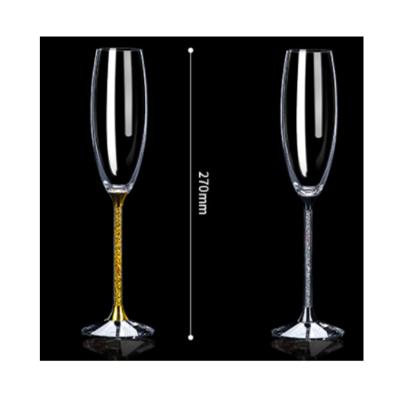 China New Classic/Postmodern Display Champagne Glasses Premium Crystal Material Champagne Glass Lead Free for sale