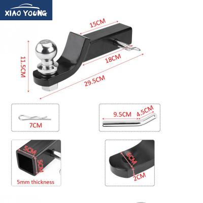 China STEEL 2 Inch 50mm Trailer Ball Mount Tongue Hitch Receiver Tools For Towing Tow Bar Caravan Truck for sale