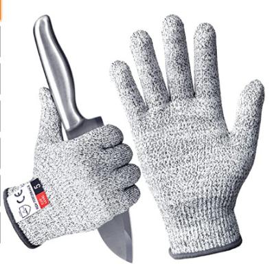 China Flame Retardant Cutting Resistant Gloves Level 5 Protection For Kitchen Cutting Gloves for sale