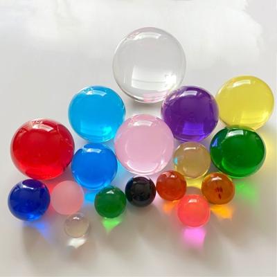 China China round spot 20mm 25mm 30mm 40mm 50mm 60mm 70m 80mm 90mm 100mm sild 110mm clear colored large transparent acrylic ball for sale