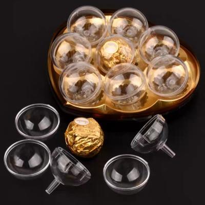 Китай Ferrero wholesale tray jewelry chocolate hole 4cm clear round hollow plastic packaging material 40mm продается