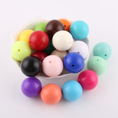 Cina Jewelry DIY 22mm Sphere Color 10mm 12mm 16mm 20mm Round Acrylic Bead Plastic in vendita