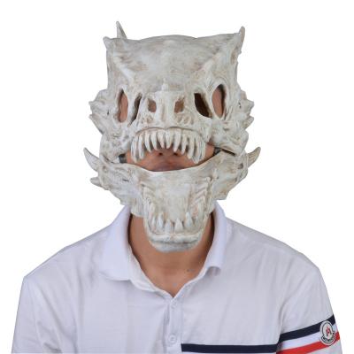 China Interesting Creative Popular Halloween Bone Hallowee Horror Party Full Face Latex Active Mask for sale