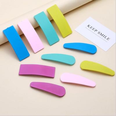 China Independent Hired Sandy Material Grind Wrapping Geometric Pattern Hair Clips Back Top Clips Main Clip Bulk Wholesale à venda