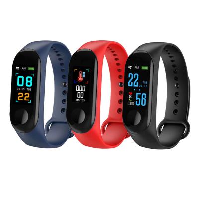 China Bluetooth Heart Rate Monitor Blood Pressure Tracker Wristband Band M3 Sports Wristband Smart Watch en venta