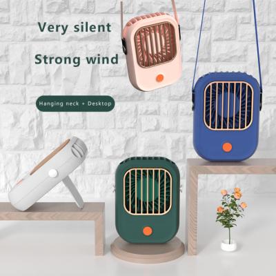 China Outdoor Hanging Small Mirror Portable Mini Mute USB Rechargeable Portable Air Mini Electric Personal Battery Fan for sale