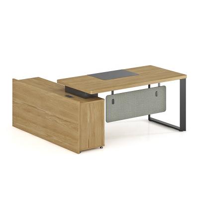 China Business Fresh Modern Color Manager Office Furniture MALAN Escritorio L Shaped Desk for sale