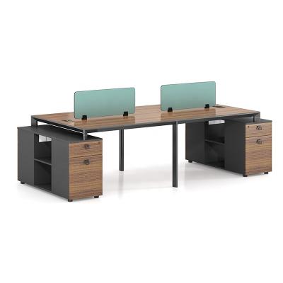 China MALAN w2011 Modern Office Furniture Table Factory 4 Seater Metal Frame Office Workstation for sale