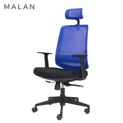 China (Size) High Quality Executive Blue Stylish Adjustable Mesh Ergonomic Office Chair for sale