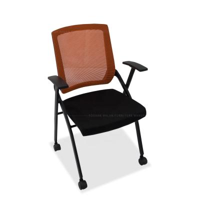 China Wholesale Cheap Foldable For School Use Office Training Study Rolling Stackable Foldable Chair for sale