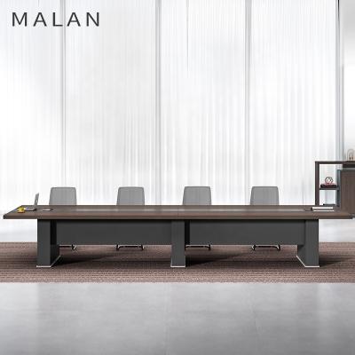 China Large Modern Modern Boardroom Table For 20 Seat Conference Meeting Hall Negotiation Office I Shaped Table for sale