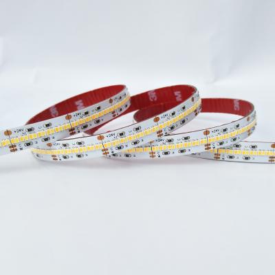 China Hotel High Brightness 560led/m Dotless Double Color SMD2216 Led Strip Light DC24V 10mm Width for sale