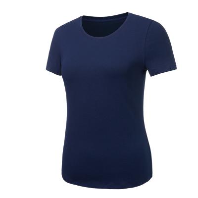 China Sports Fashion Ladies Ladies Top Price Women Plain Short Sleeve Crop Breathable T-Shirt for sale