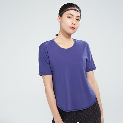 China Casual T-shirt 2022 SS Breathable Mesh Crop Top Women Quality Guaranteed Custom Leisure Plain T-shirt for sale