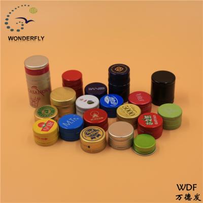 China Pilfer-proof home brew wine ropp cap aluminum screw cap with any colors you want for sale