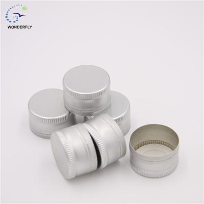 China Child safe manufacturer of wine aluminum screw lids, metal screw lid glass jars for sale